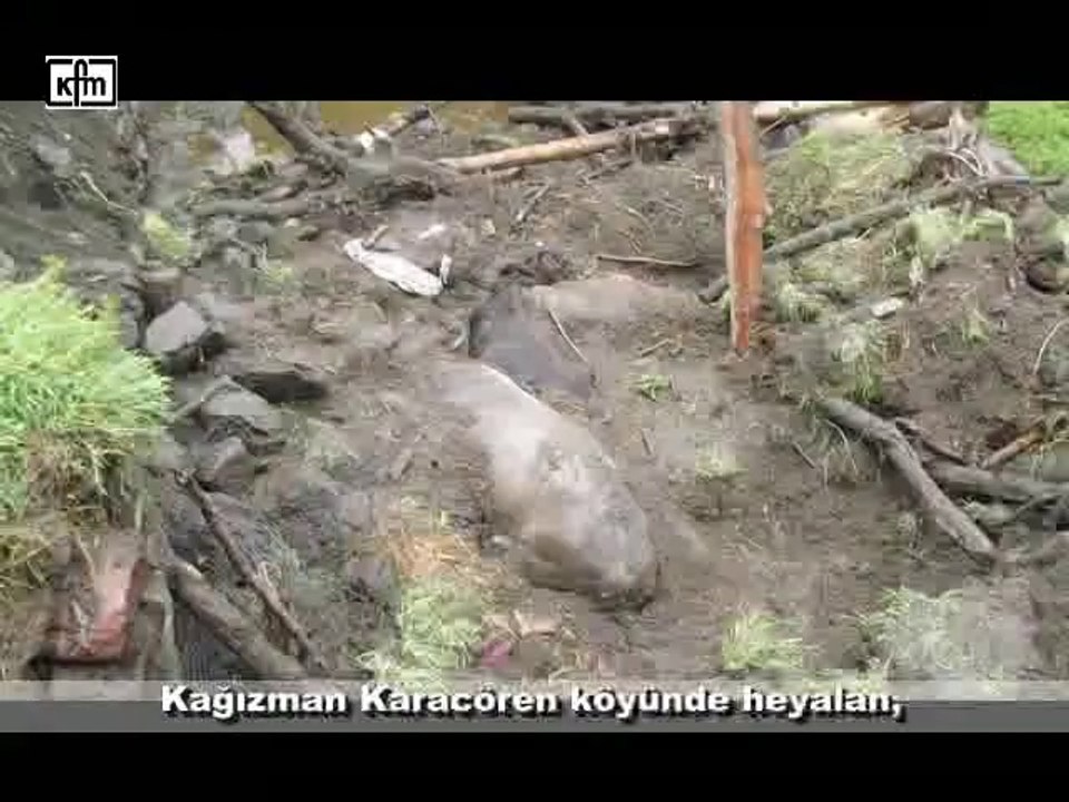 Kağızman karacaören köyünde heyalan,