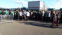 ASSE/Ajaccio : des supporters aux tambours avant le match