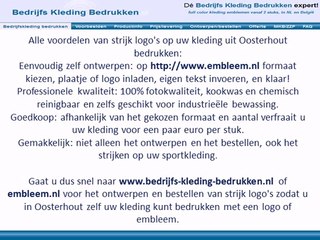 Kleding bedrukken Oosterhout