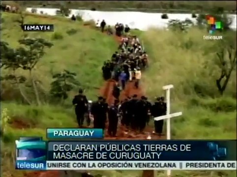 Paraguay: declaran propiedad del Estado las tierras de Curuguaty