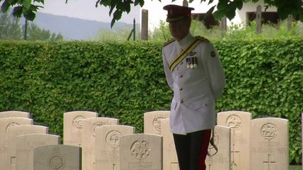 Prince Harry visits WWII battle site in Italy
