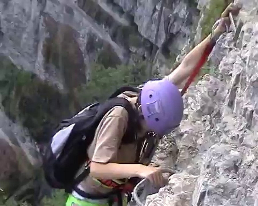 Via ferrata Saint Hilaire La Roche Veyrand Pontamafrey (Fool for your loving) HD