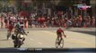 Cyclist celebrates winning Tour of California stage one lap too soon