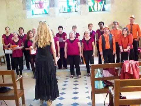 Répétition du choeur vocal du Val-de-Scène à Varennes-Jarcy