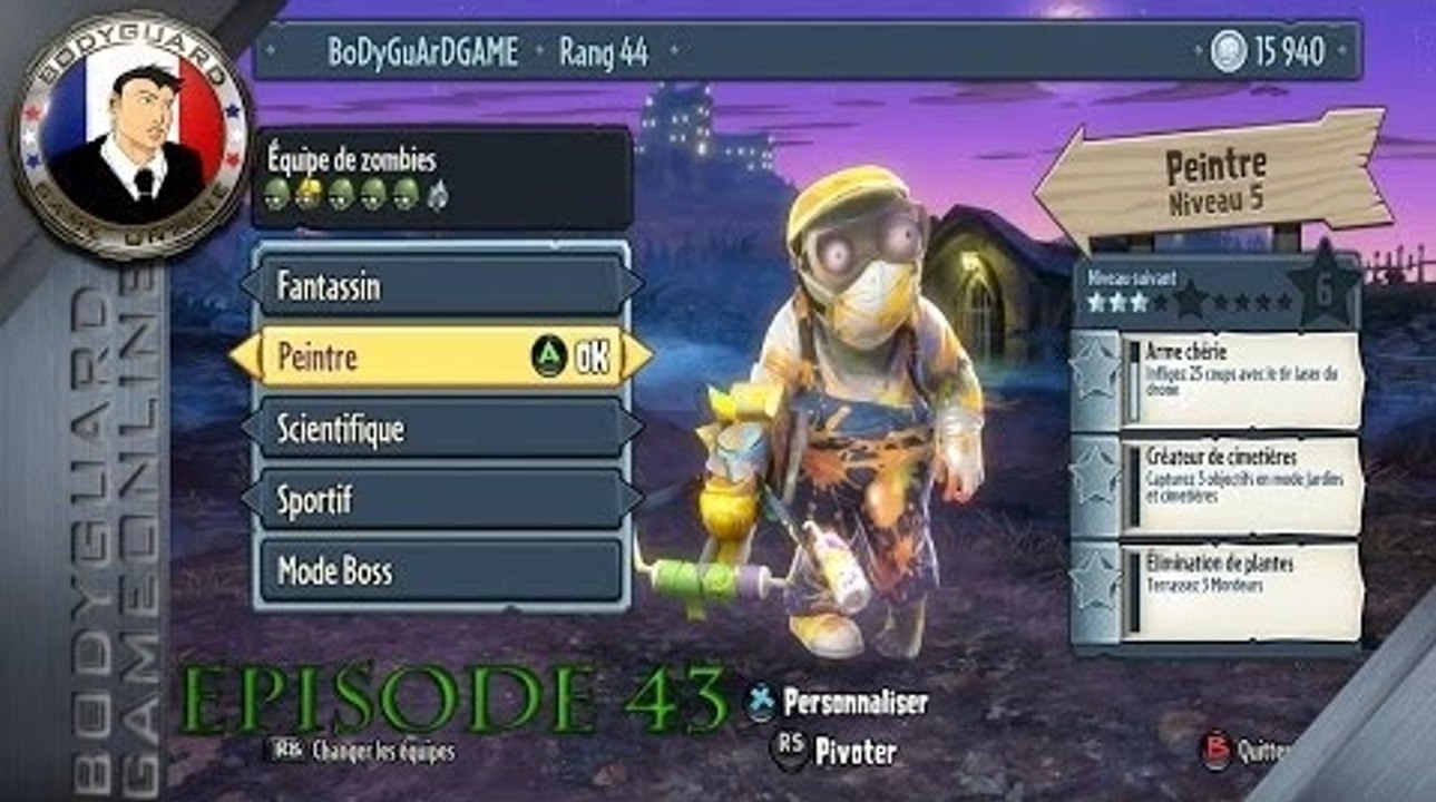 Plants vs Zombies Garden Warfare Let's Play Épisode 43 Jeu Rigolo Objectif 100