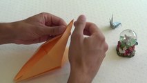 Cómo hacer una GRULLA de Papel   Papiroflexia