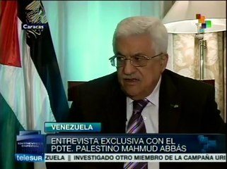 Abbas destacó apoyo de Venezuela ante "bloqueo inhumano" a Gaza