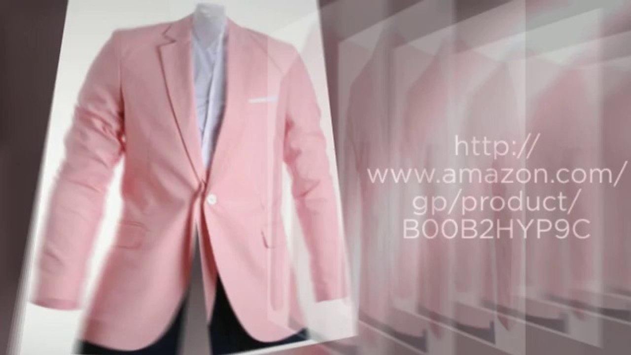 Best FLATSEVEN Mens Slim Fit Cotton Stylish Casual Blazer Jacket Deals