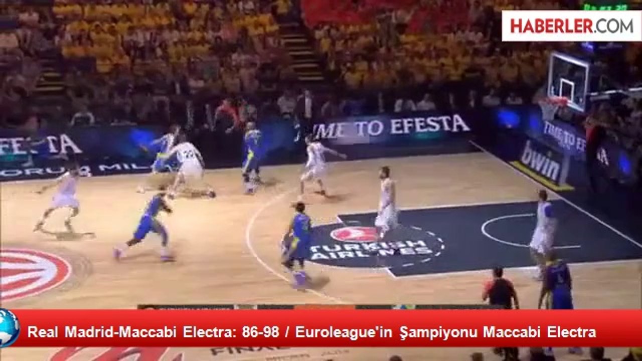 Real Madrid-Maccabi Electra: 86-98 / Euroleague'in Şampiyonu Maccabi Electra