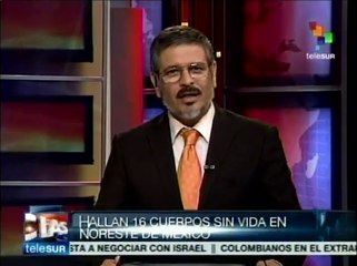 下载视频: Suman 16 cuerpos hallados en el estado mexicano de Tamaulipas