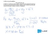 Cálculo de las concentraciones Kc y Kp