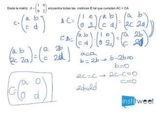 Selectividad Navarra 2011 Operaciones con matrices