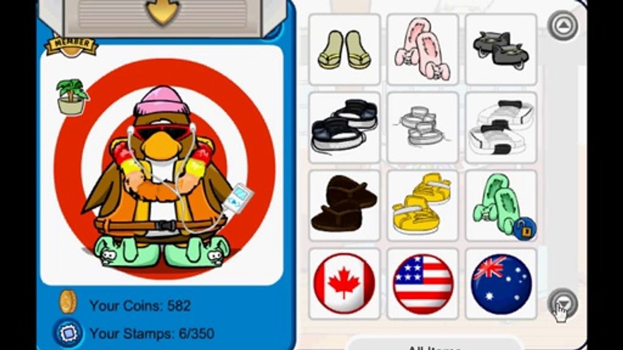 PlayerUp.com - Buy Sell Accounts - SOLD Selling RARE Club Penguin Account, Non Mem Pink Toque, with Series One Unlocks, Red Lei, and LJ