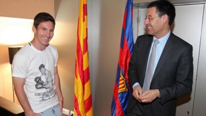 Messi firma su nuevo contrato con el Barça antes de viajar a Argentina