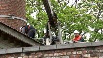 Brasserie historique, travaux de mise en sécurité de la cheminée