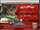 Guards stopped Umar Akmal at Qazafi Stadium