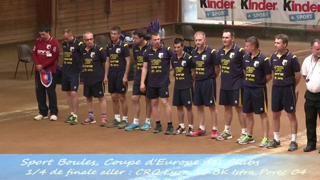 Présentation des équipes, CRO Lyon contre Istra Porec, Quarts de finale aller, Coupe d'Europe 2014