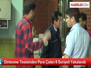 Dinlenme Tesisinden Para Çalan 6 Suriyeli Yakalandı