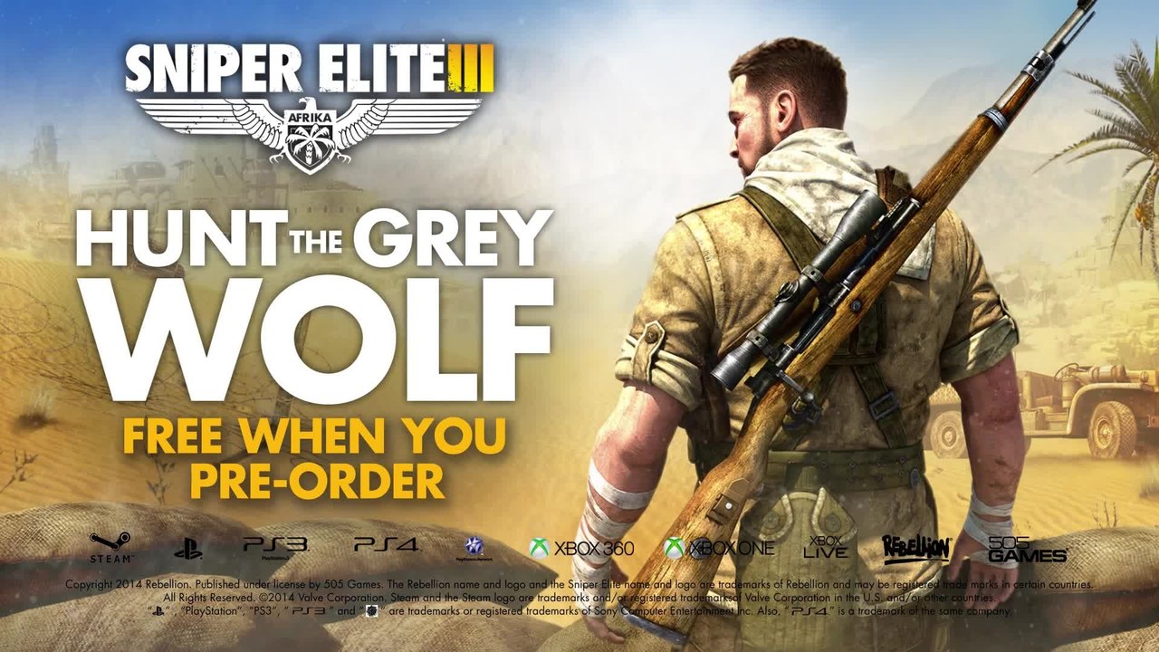 Sniper Elite 3 | "Hunt the Grey Wolf DLC" Teaser Trailer | EN