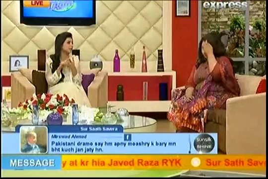 Actress Ghazala Javed Defending Pakistani dramas against all its negative points