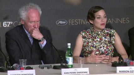Cannes: conférence de presse de "Deux jours, une nuit"