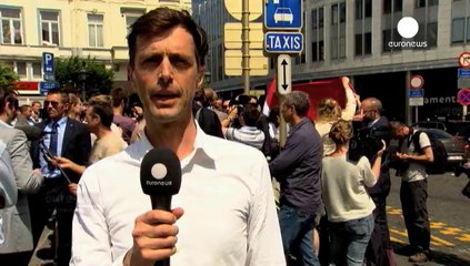 Wilders Brüksel'de AB karşıtı eylem yaptı