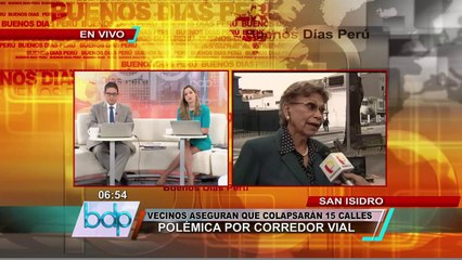 Alcaldesa de San Isidro: Corredores complementarios generará caos en distrito