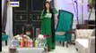 Nida Yasir telling the benefits of different kind of chatni's which are made in our daily life