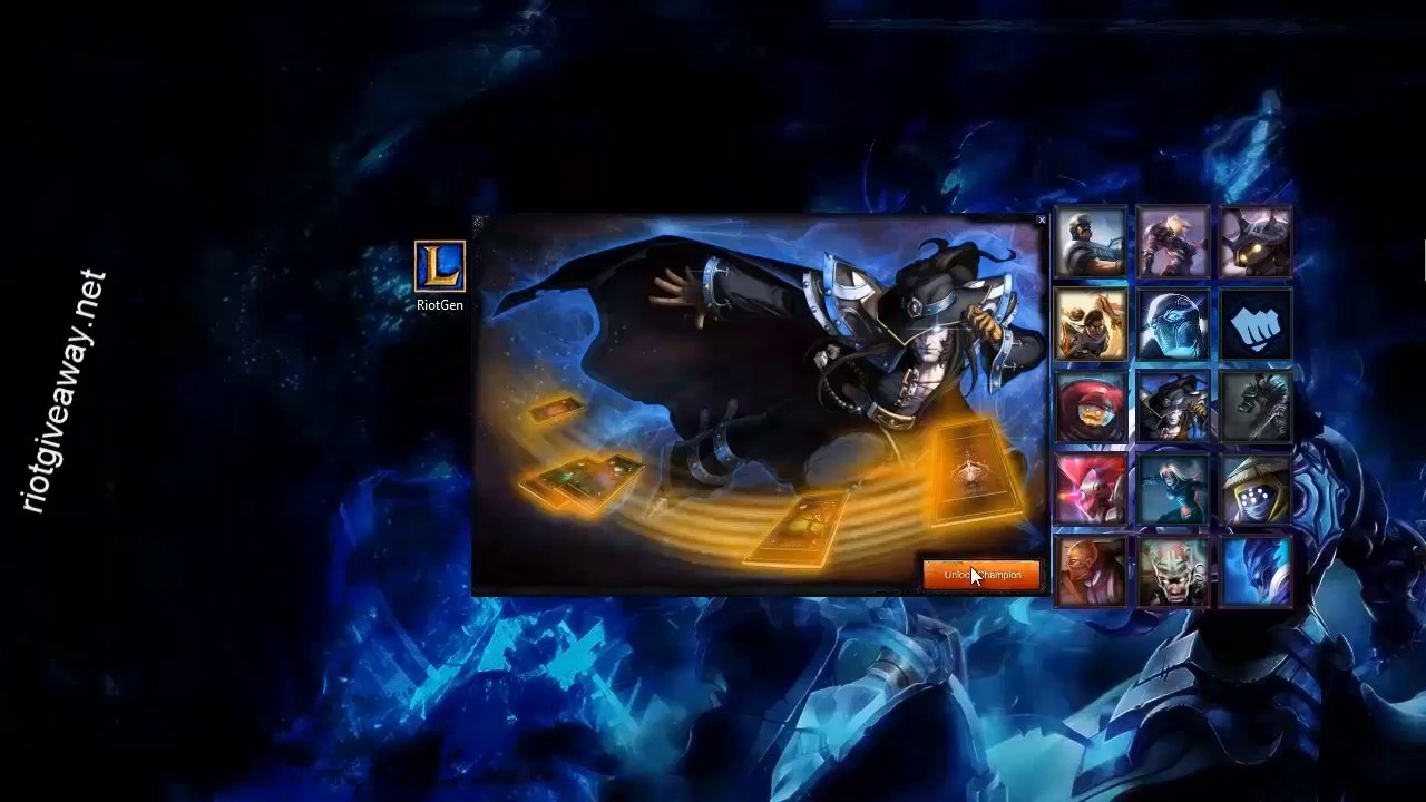 Pax Twisted Fate Skin Codes | Free League of Legends Skin Codes