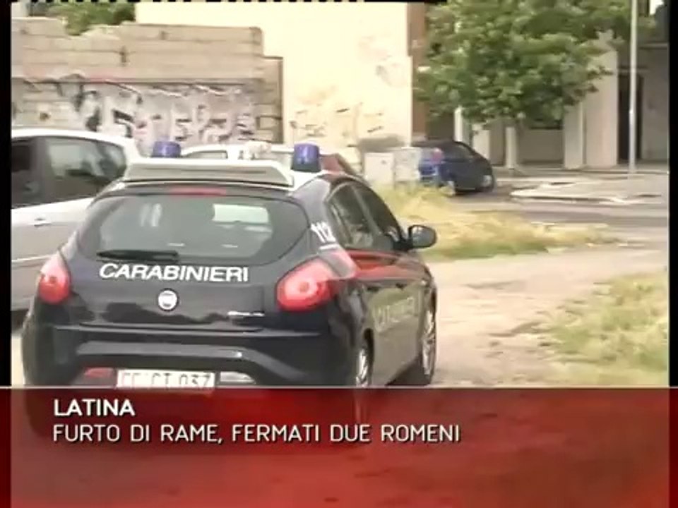 LATINA: FURTO DI RAME ED INSEGUIMENTO
