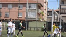 Küçükköyspor U 13 Hakan Baykara köşe vuruşundan gol...