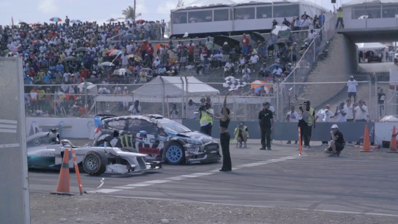 Lewis Hamilton & Mercedes F1 VS. Ken BLOCK & Ford Fiesta WRC