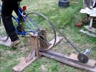 Bicycle Generator Home made - people power for off grid living