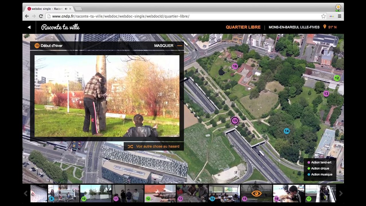 webdoc quartier libre (démo parcours land-art)