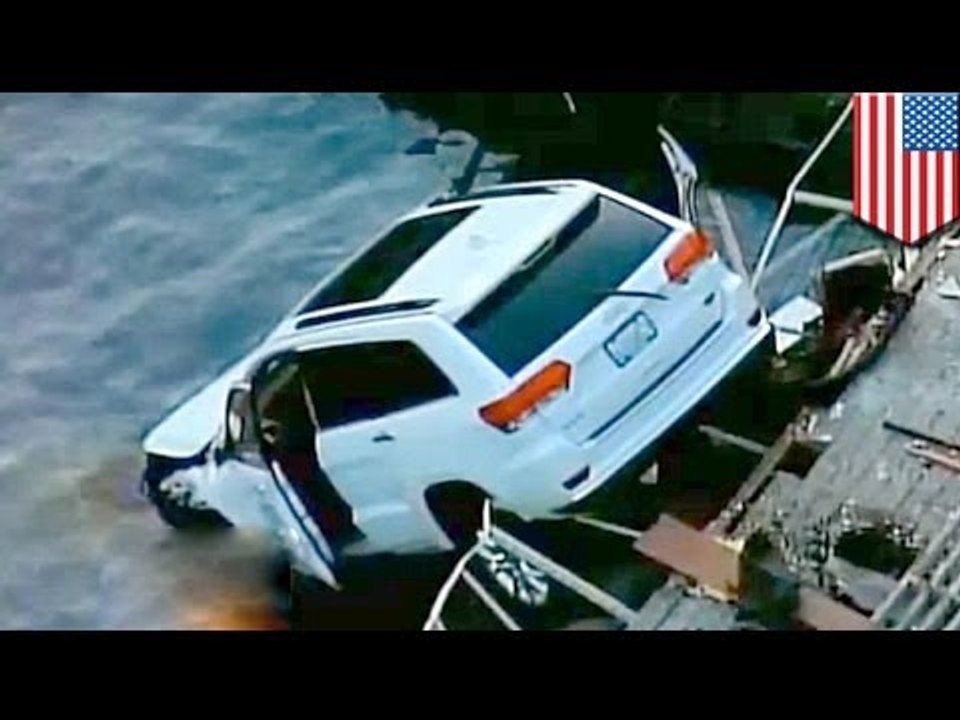 Insane car accident woman crashes through house killing own husband, maybe drunk