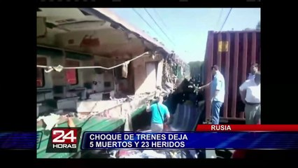 Rusia: descarrilamiento de tren ocasionó la muerte de 5 personas