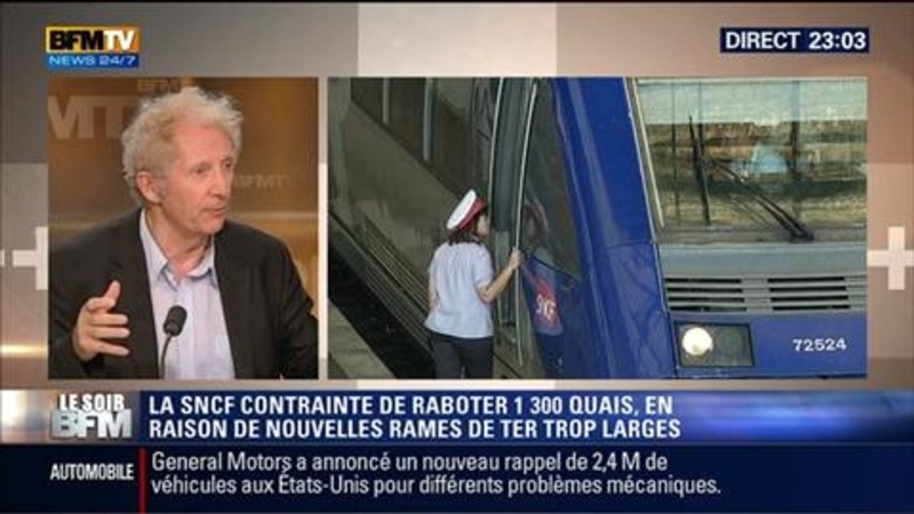 Le Soir BFM: Pour renouveler ses TER, la SNCF a commandé près de 2 000 rames trop larges - 20/05 3/4