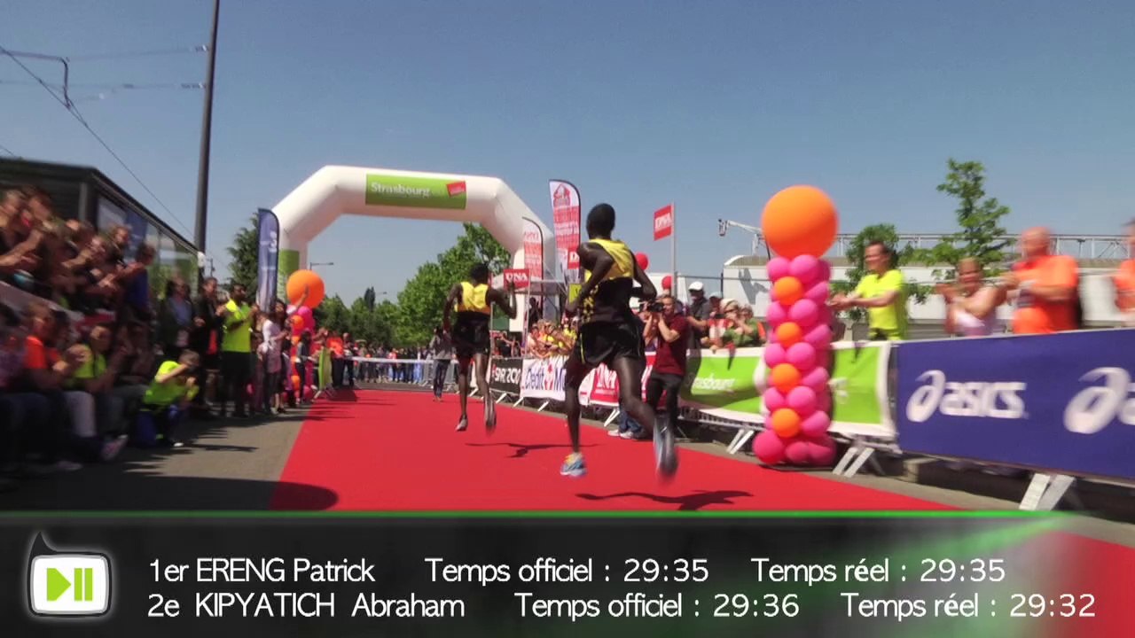 Le dernier Km des Kenyans 10 KM Strasbourg 2014