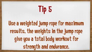 Jumping Rope To Lose Weight With 5 Great Tips