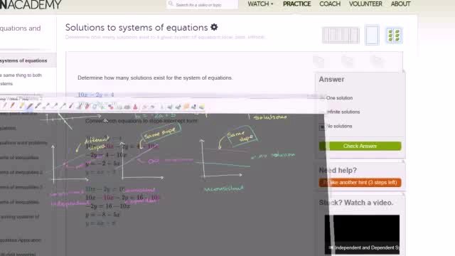 726-Practice thinking about number of solutions to systems Urdu