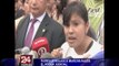 Lima: Fiorella Nolasco utilizó chaleco antibalas en marcha hacia el Poder Judicial