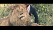 Crazy Guy Plays With Wild Lions