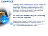 Esources - the Favorite Directory Service of the UK Ecommerce Industry