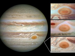 La misteriosa Gran Mancha Roja de Júpiter está menguando