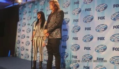 Caleb Johnson and Jena Irene press conference American Idol finale May 20, 2014