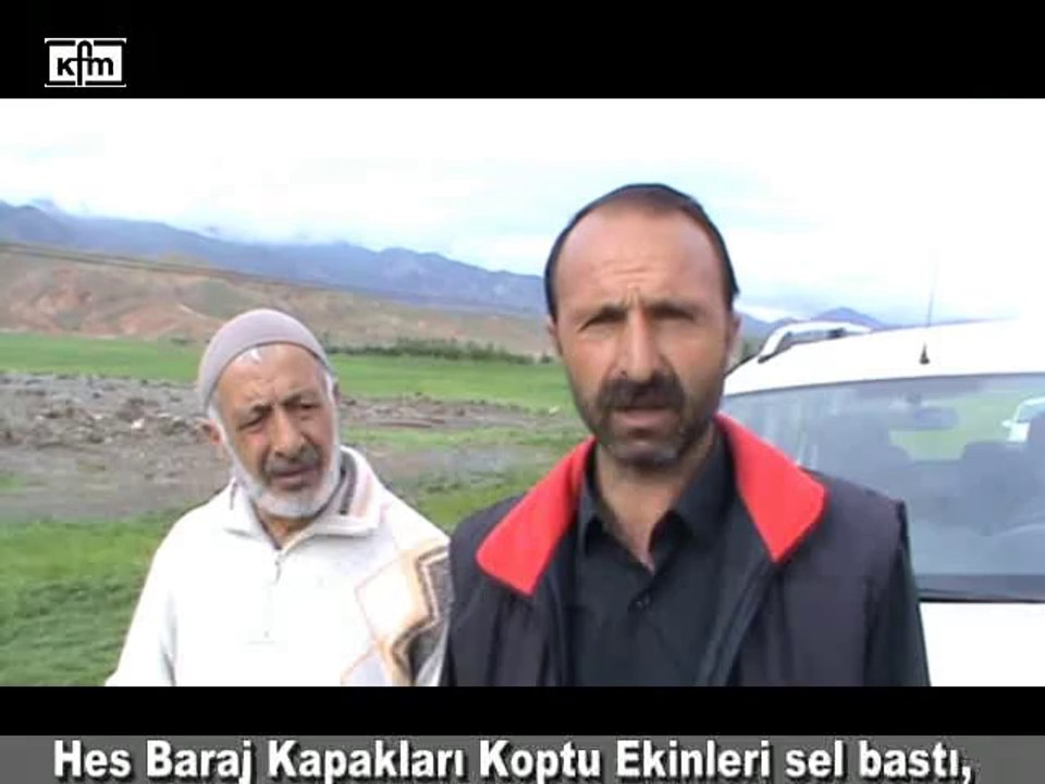 Kağızman'da Baraj Kapakları koptu,