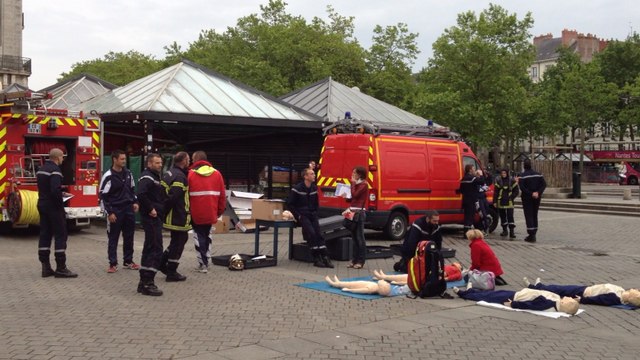 Pompiers nantais : sensibilisation et revendication