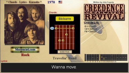 CCR - Travelin' Band (Karaoke, no vocal)