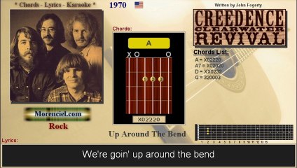 CCR - Up around the bend (Karaoke, no vocal)