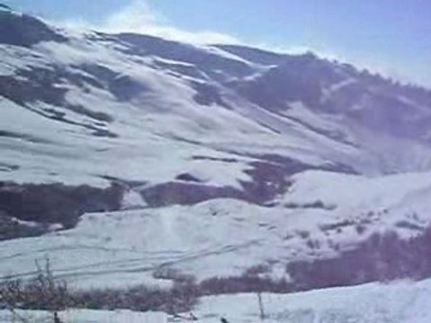 Hors piste snowboard sur la Douce